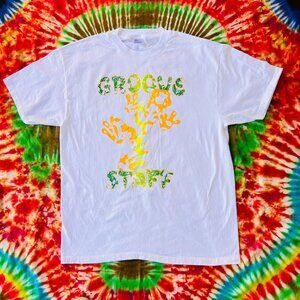 Vintage 90s Groove Staff String Cheese Jam Band Tee